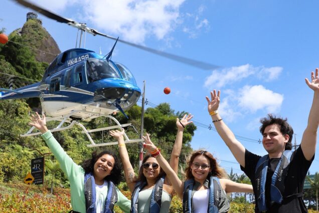 Helicopter flight in Guatape