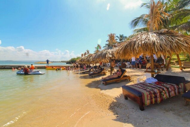 Private Beach Club In Front of Cartagena