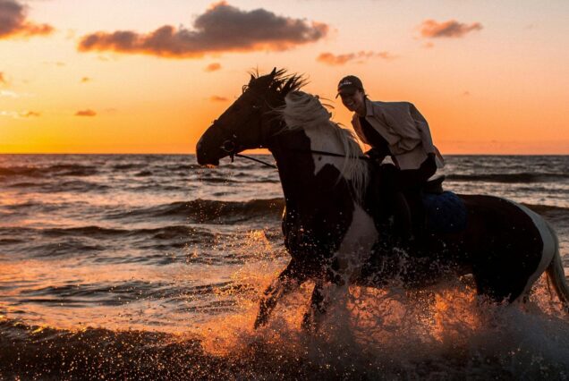 Sunset Waterfront Horseback Riding Tour